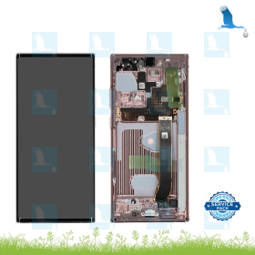 LCD + Touch + Frame -  GH82-23596D - Mystic Bronze - Samsung Galaxy Note 20 Ultra 5G (N986)/4G (N985) - sp LCD + Touch + Frame -  GH82-23596D - Mystic Bronze - Samsung Galaxy Note 20 Ultra 5G (N986)/4G (N985) - sp