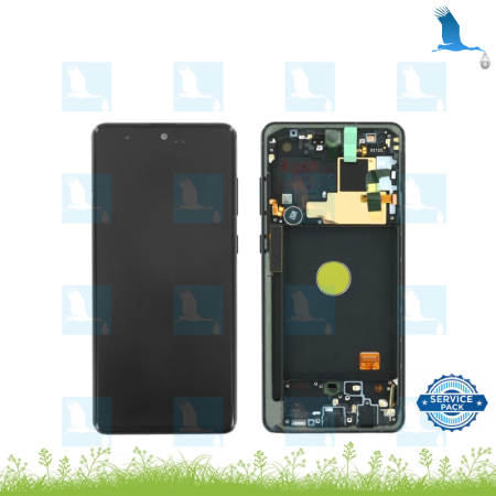LCD + Touch + Frame - GH82-22055A - Aura Black - Note 10 Lite N770 - service pack