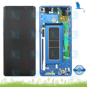 LCD + Frame - GH97-21065B - Blue (deep sea blue) - Galaxy Note 8 (N950F) / Note 8 Duo (N950FD) LCD + Frame - GH97-21065B - Blue (deep sea blue) - Galaxy Note 8 (N950F) / Note 8 Duo (N950FD)