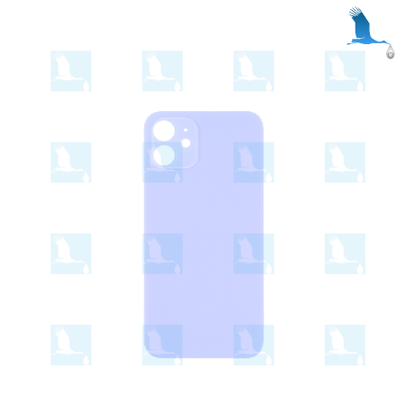 Back cover glass - Großes Loch - Purple - iPhone 12 - oem