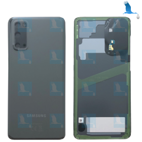 Back cover, Battery cover - GH82-22068A GH82-21576A - Grau (Cosmic Grey) - S20 (G980F/G981B) - Original - qor Back cover, Battery cover - GH82-22068A GH82-21576A - Grau (Cosmic Grey) - S20 (G980F/G981B) - Original - qor