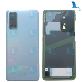 Back cover, Battery cover - GH82-22068D GH82-21576D - Blau (Cloud Blue) - S20 (G980F/G981B) - Original - qor Back cover, Battery cover - GH82-22068D GH82-21576D - Blau (Cloud Blue) - S20 (G980F/G981B) - Original - qor