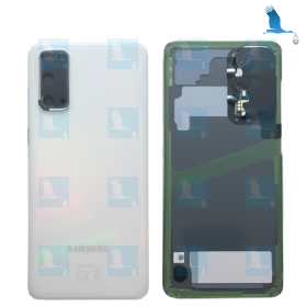 Back cover, Battery cover - GH82-22068B GH82-21576B - Weiss (Cloud White) - S20 (G980F/G981B) - Original - qor Back cover, Battery cover - GH82-22068B GH82-21576B - Weiss (Cloud White) - S20 (G980F/G981B) - Original - qor