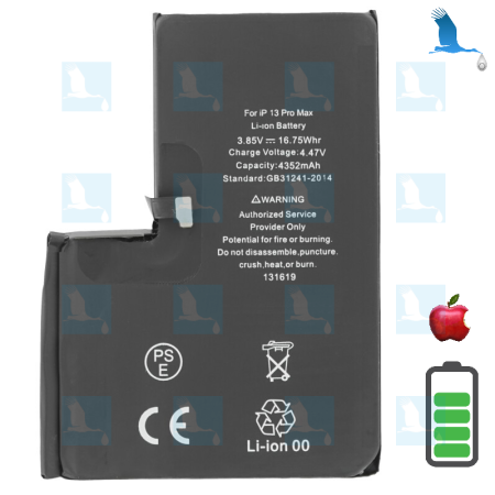 Batteria A2653 - 3,85V - 4560mAh - 16.75Wh - iPhone 13 Pro Max - Original (Alta Capacità)