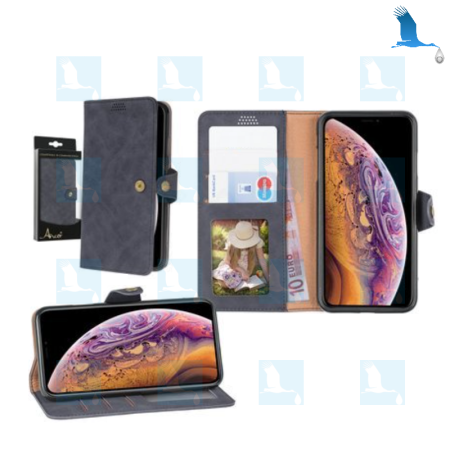 Anco Bookcase - Grey - iPhone XS Max