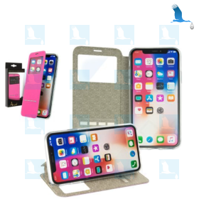 Anco Bookcase Window - Rosa - iPhone X / iPhone XS Anco Bookcase Window - Rosa - iPhone X / iPhone XS