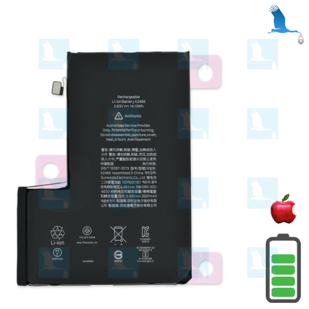 Batterie A2466 - original (haute capacité) - 3.83V / 4420mAh / 16.93Wh - iPhone 12 Pro Max