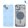 iPhone 14 - Battery cover with camera lens - Batterieabdeckung mit Kameraobjektiv - Blau - iPhone 14 - oem