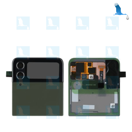 ZFlip4 - Front LCD + Touch + Frame - GH97-27947J - Bespoke green - Samsung Galaxy ZFlip 4 (F721B)