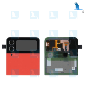 ZFlip4 - Front LCD + Touch + Frame - GH97-27947H - Rot (Bespoke red) - Samsung Galaxy ZFlip 4 (F721B)