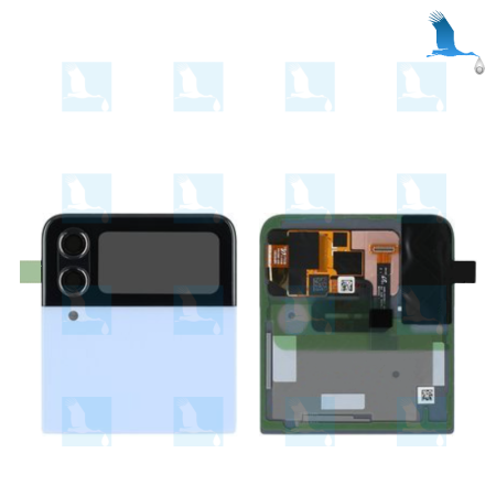 copy of ZFlip4 - Front LCD + Touch + Frame - GH97-27947D - Blau - Samsung Galaxy ZFlip 4 (F721B)