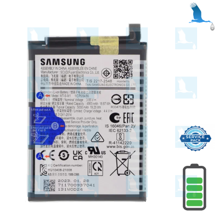 A14 (5G) - Battery - EB-BA146ABY - GH81-23314A - 3,85V  4900 mAh 18,87Wh - Galaxy A14 (5G) (A146B) - service pack