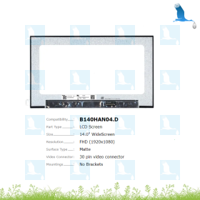 LCD B140HAN04.D - 14" - 1920x1080