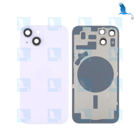 iPhone 14 Plus - Battery cover + camera lens - Couverture de batterie - Violet - iPhone 14 Plus - oem