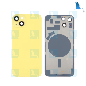 iPhone 14 PLus - Battery cover + camera lens - Coperchio batteria con obiettivo - Giallo - iPhone 14 PLus - oem iPhone 14 PLus - Battery cover + camera lens - Coperchio batteria con obiettivo - Giallo - iPhone 14 PLus - oem