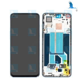 Nord 2 (5G) - LCD + Touch + Frame - 2011100359 - Bleu (Blue Haze) - Nord 2 (5G) - orig