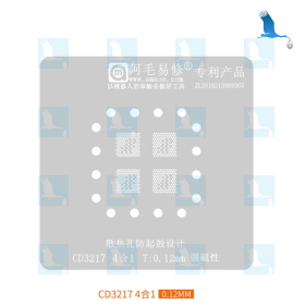 Stencil - CD3217B12 (0,12mm) Stencil - CD3217B12 (0,12mm)