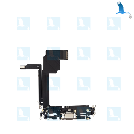 iPhone 15 ProMax - Charging port flex - Grigio (Titanium natural) - ori