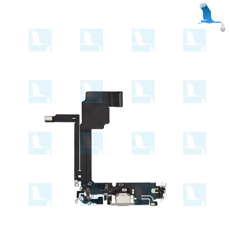 iPhone 15 ProMax - Charging port flex - Bianco (Titanium white) - ori