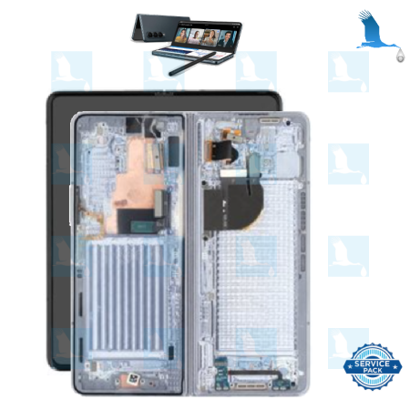 LCD + Touch + Frame - GH82-31842C - Ice blue - service pack - Z Fold 5 (F946B)