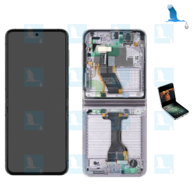 Z Flip 5 - LCD + Touch + Frame - GH82-31827C - Lavender - Z Flip 5 (F731B) - service pack Z Flip 5 - LCD + Touch + Frame - GH82-31827C - Lavender - Z Flip 5 (F731B) - service pack