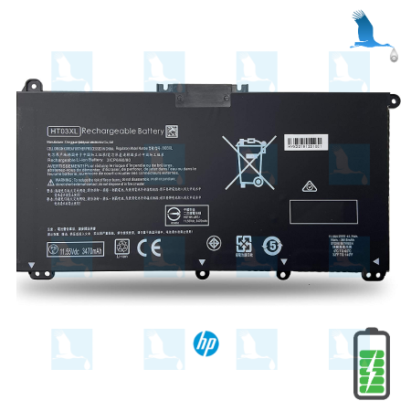Batterie - HT03XL - 11,55V - 3470mAh - 41.7Wh  - HP 470 G7 Notebook PC