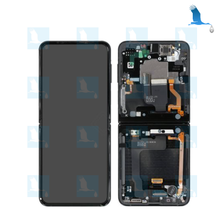 ZFlip4 - LCD + Touch + Frame - GH82-30238E - Bleu Navy (Bespoke Navy) - Samsung Galaxy ZFlip 4 (F721B)