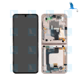 ZFlip4 - LCD + Touch + Frame - GH82-29440C - Rose (Pink gold) - Samsung Galaxy ZFlip 4 (F721B)