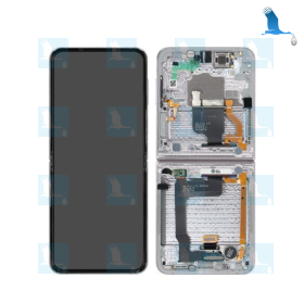 ZFlip4 - LCD + Touch + Frame - GH82-30238F - Bianco (Silver) - Samsung Galaxy ZFlip 4 (F721B) ZFlip4 - LCD + Touch + Frame - GH82-30238F - Bianco (Silver) - Samsung Galaxy ZFlip 4 (F721B)