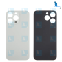 Batterieabdeckung / Glas der hinteren Abdeckung (großes Loch) - Grau (Natural Titanium) – iPhone 15 Pro Max - 6,7" – oem