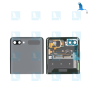 Back cover + display LCD sub - GH96-13806A -  Gris (Mystic grey) - Galaxy Z Flip 5G (F707B) - Service pack