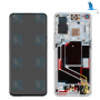 LCD + Touch + Frame - 1001100045 - Blanc (Morning mist) - OnePlus 9Pro (LE2123) - service pack