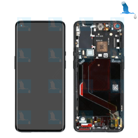 LCD + Touch + Frame - 1001100044 - Noir (Stellar black) - OnePlus 9Pro (LE2123) - service pack