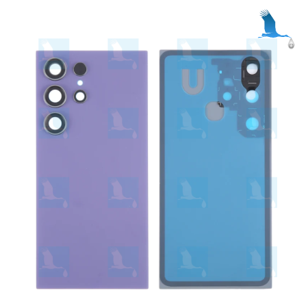 S24 Ultra - Backcover, battery cover - GH82-33349D - Violet (Titanium purple) - Samsung S24 Ultra (S928B) - oem