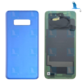Back Cover Glass - GH82-18452C/GH82-18492C - Bleu (Prism Blue) - Galaxy S10e (G970) - oem