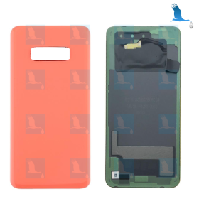 Back Cover Glass - GH82-18452D/GH82-18492D - Flamingo Pink - Galaxy S10e (G970) - oem