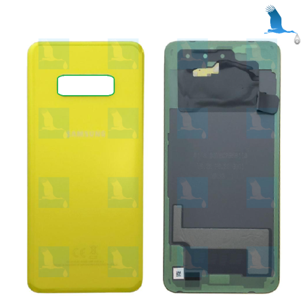 Back Cover Glass - GH82-18452G/GH82-18492G - Canary Yellow - Galaxy S10e (G970) - oem