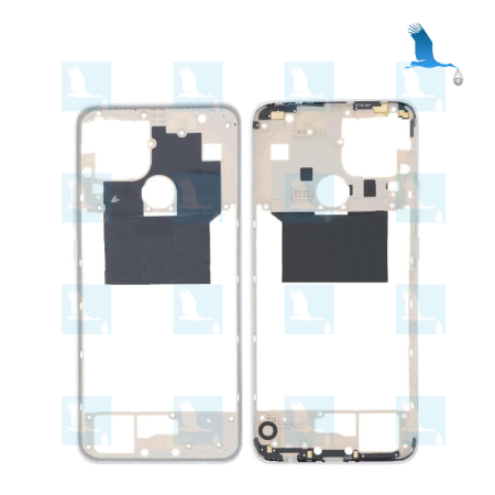 Middle frame - Silver - Oppo A15 - oem