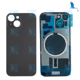 Vitre de protection arrière + plaque métallique + aimants - Noir - iPhone 15 - oem Vitre de protection arrière + plaque métallique + aimants - Noir - iPhone 15 - oem