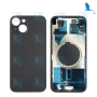 Batterieabdeckungsglas + Metallplatte + Magnete – Schwarz – iPhone 15 Plus – OEM