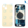 Batterieabdeckungsglas + Metallplatte + Magnete – Gelb – iPhone 15 Plus – OEM