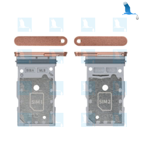 SIM card tray - GH98-48906G - Orange (Sandstone orange) - Samsung Galaxy S24 (S921B) / S24 Plus (S926B) - ori SIM card tray - GH98-48906G - Orange (Sandstone orange) - Samsung Galaxy S24 (S921B) / S24 Plus (S926B) - ori