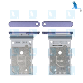 SIM card tray - GH98-48906C - Purple (Cobalt violet) - Samsung Galaxy S24 (S921B) / S24 Plus (S926B) - ori SIM card tray - GH98-48906C - Purple (Cobalt violet) - Samsung Galaxy S24 (S921B) / S24 Plus (S926B) - ori
