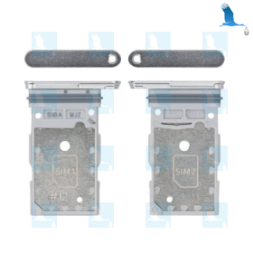 SIM card tray - GH98-48906B - Grey (Marble grey) - Samsung Galaxy S24 (S921B) / S24 Plus (S926B) - ori SIM card tray - GH98-48906B - Grey (Marble grey) - Samsung Galaxy S24 (S921B) / S24 Plus (S926B) - ori