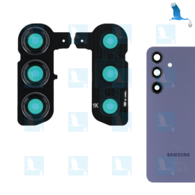 Kameralinsen mit Rahmen und Aufkleber - GH98-48856A - Black (Onyx black) - Samsung Galaxy S24 (S921B) - ori Kameralinsen mit Rahmen und Aufkleber - GH98-48856A - Black (Onyx black) - Samsung Galaxy S24 (S921B) - ori