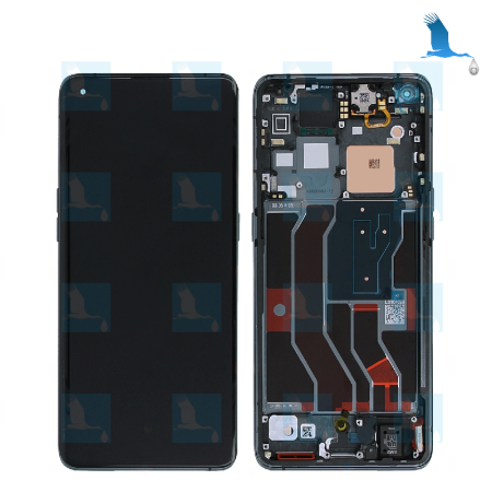 LCD Display + Touchscreen + Frame - 4906613 - Bleu - OPPO Find X3 Pro - service pack