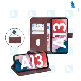 Book Case - Rouge (Wine Red) - Galaxy A13 (A135F) / Galaxy A13 (A137F) Book Case - Rouge (Wine Red) - Galaxy A13 (A135F) / Galaxy A13 (A137F)