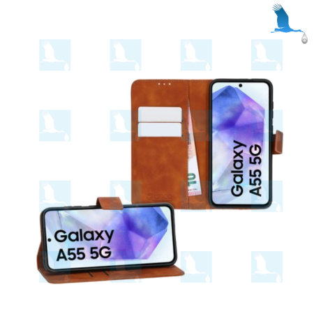 Book Case - Marrone (Geo brown) - Galaxy A55 (A556B)