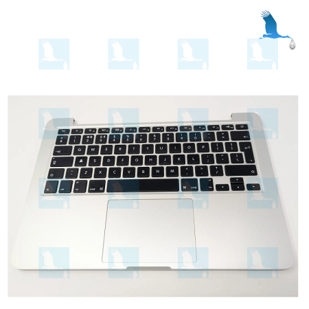 Top case - Silver - Clavier Suisse - Macbook Pro A1502 13-14