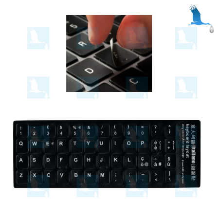 Self-adhesive replacement keys - French Layout